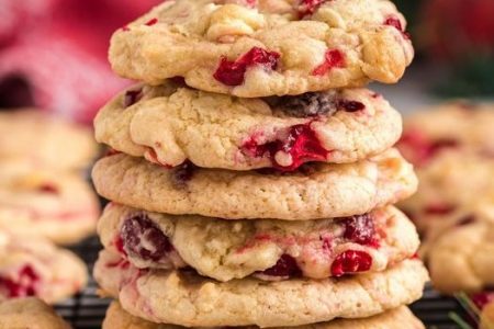 White Chocolate Cranberry Cookies