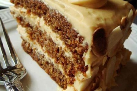 Butterscotch Cake With Caramel Icing