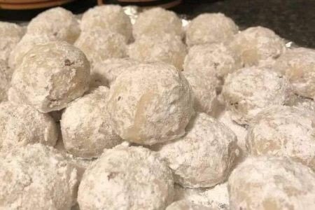 Buttery Pecan Snowball Cookies
