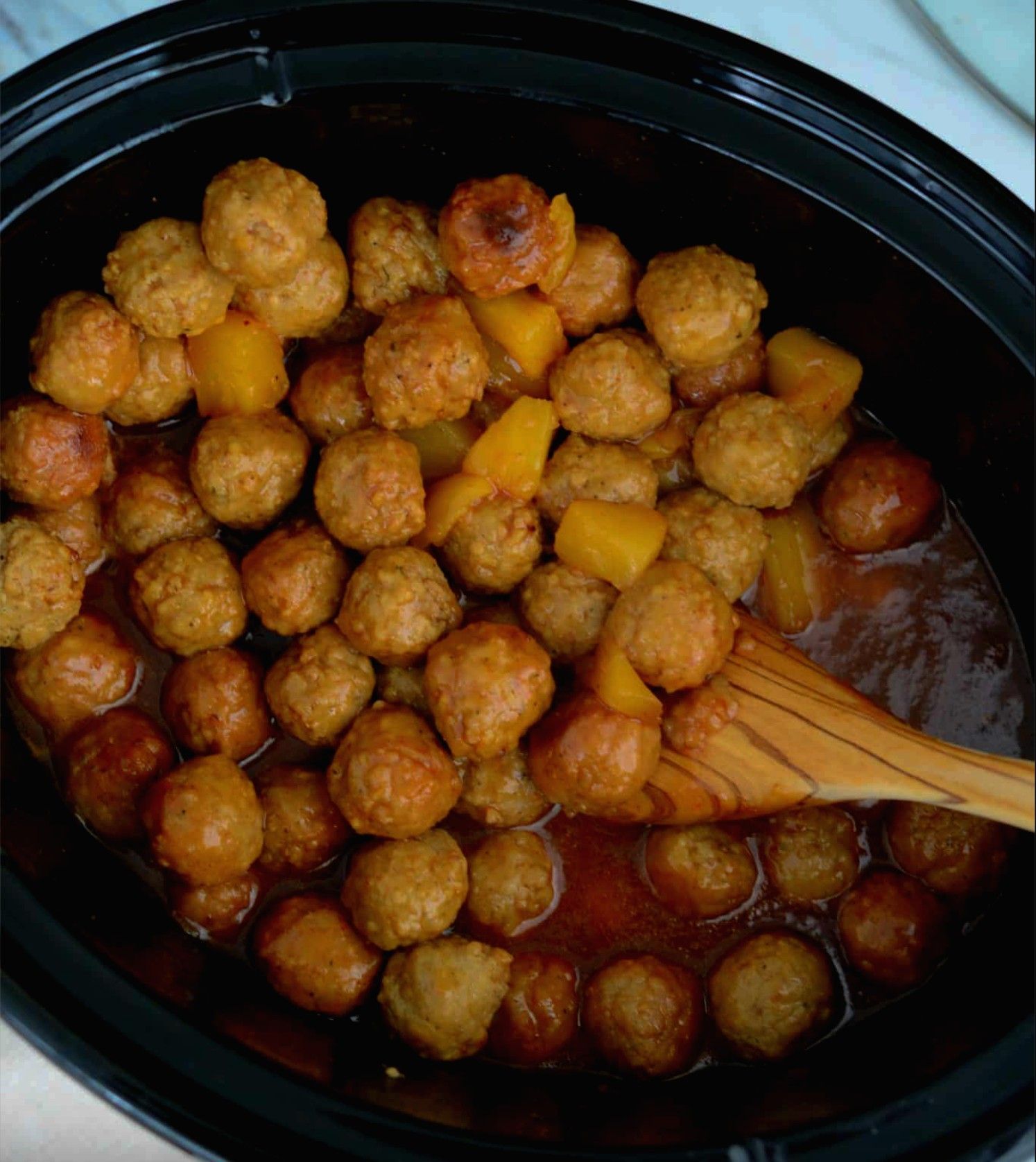 Crockpot Pineapple Barbecue Meatballs Easy DIY Recipes
