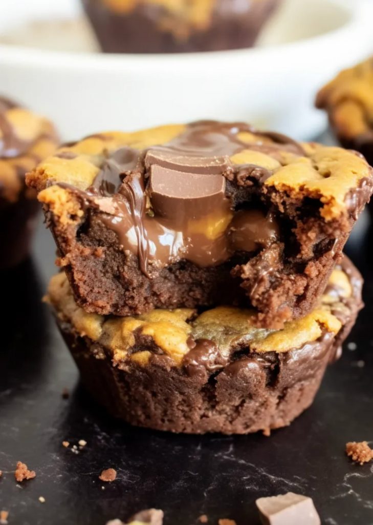 Brookies Stuffed With A Peanut Butter Filling Easy DIY Recipes