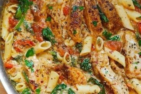 Chicken Bacon Spinach Penne