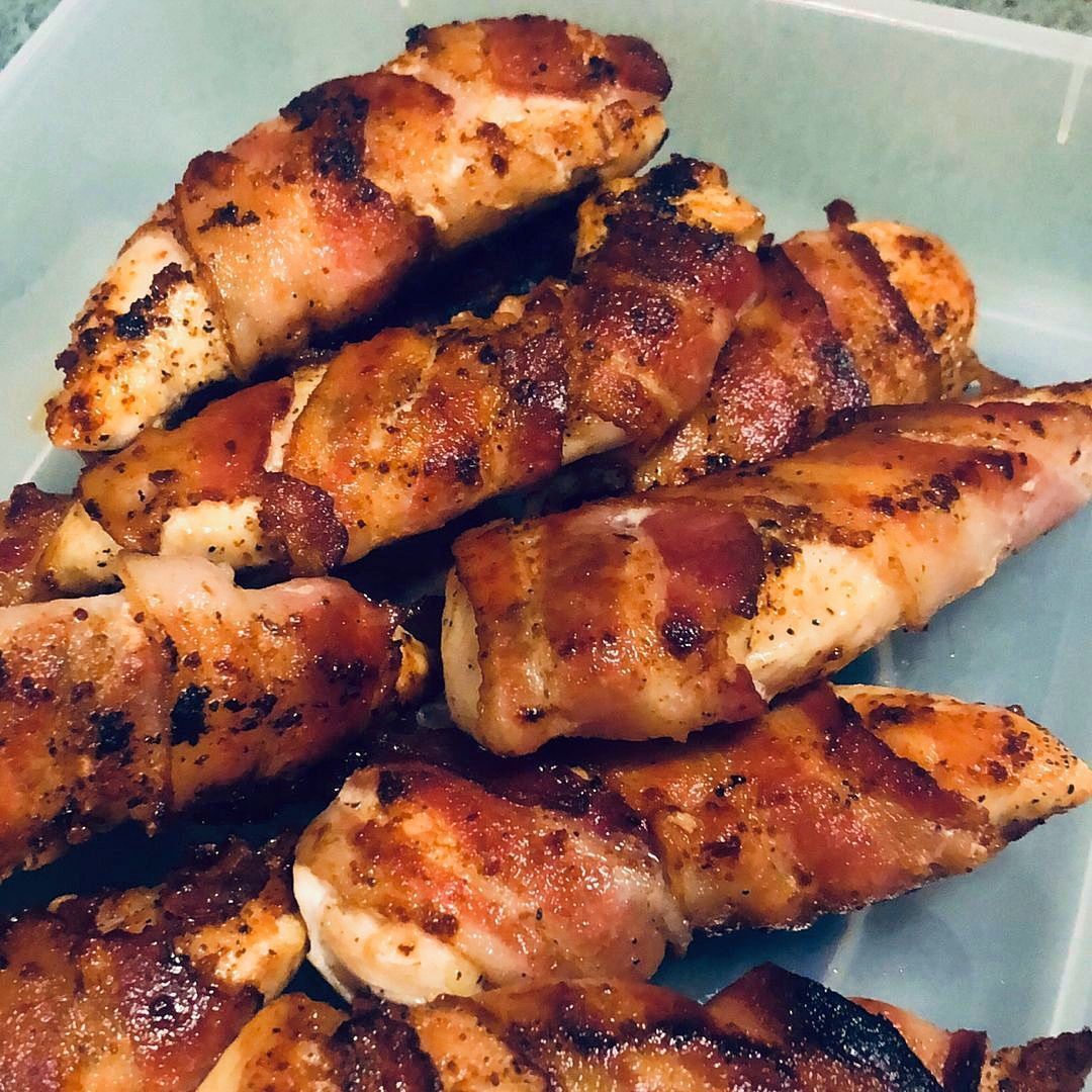 Best Baked Chicken Tenders Wrapped in Bacon Easy DIY Recipes