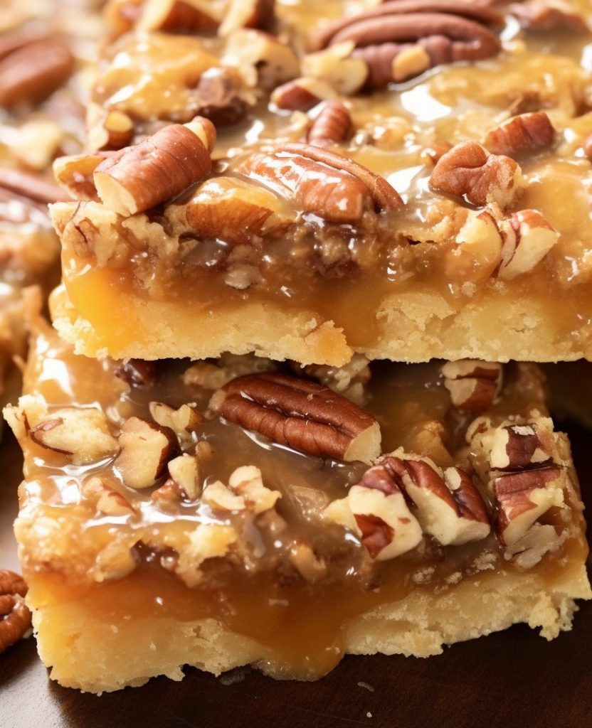 Caramel pecan dream bars easy diy recipes