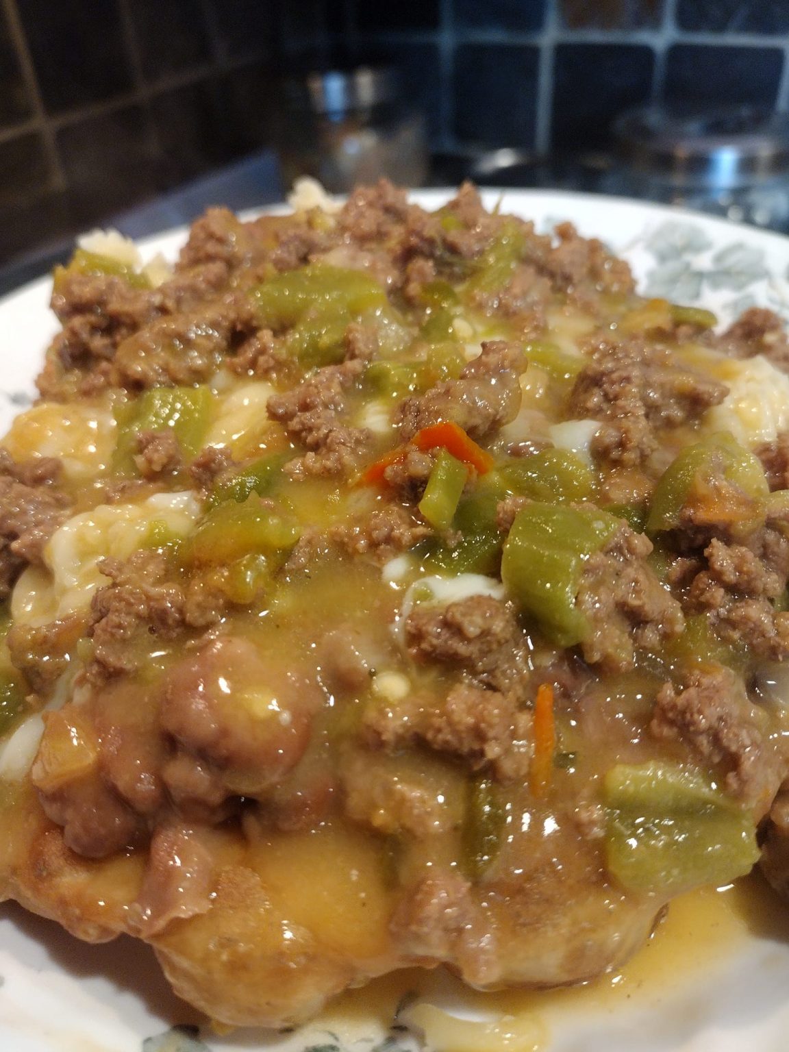 Fry Bread, Beans, Oaxaca Cheese, Ground Beef Green Chili Easy DIY Recipes