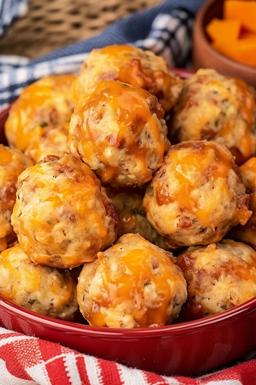 Cream Cheese Sausage Balls Easy Diy Recipes 1665