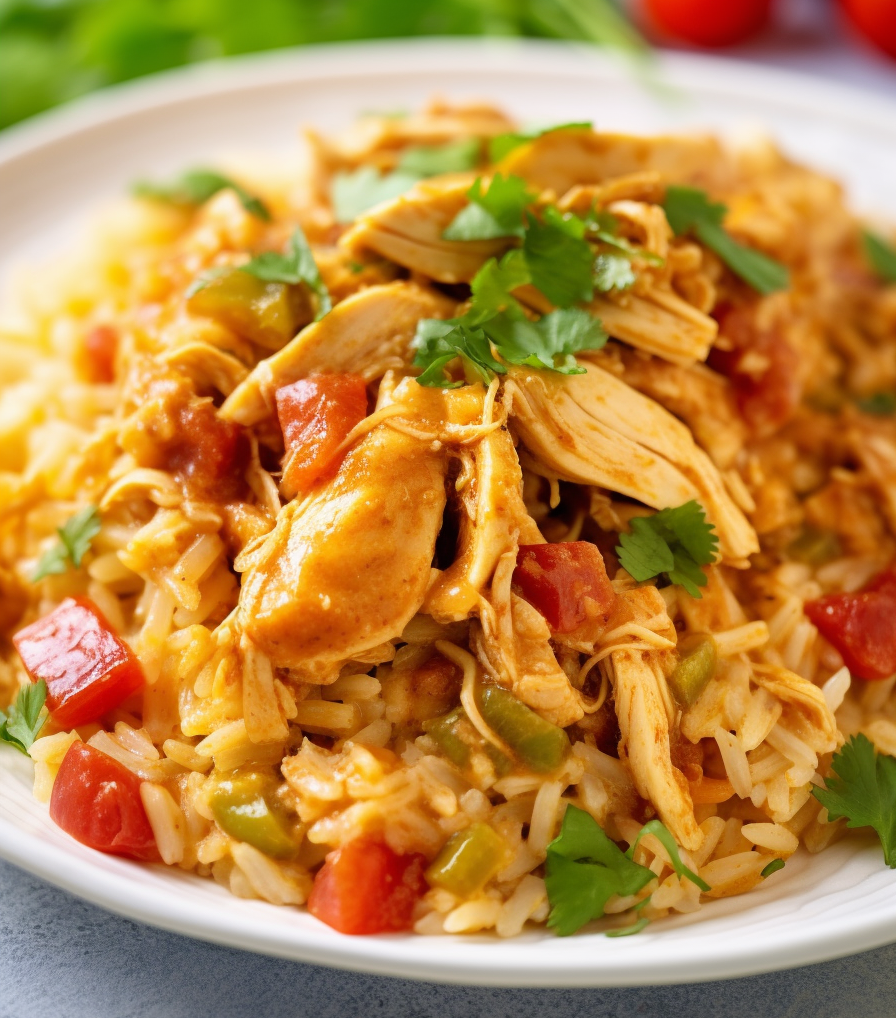 Slow Cooker Taco Chicken and Rice