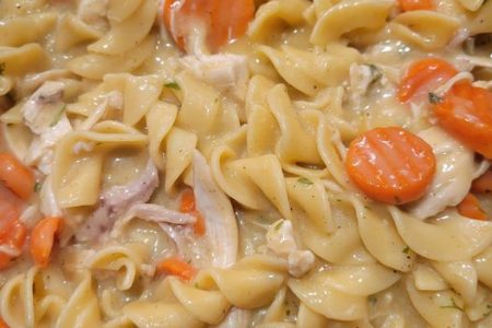 Quick One Pot Chicken and Noodles