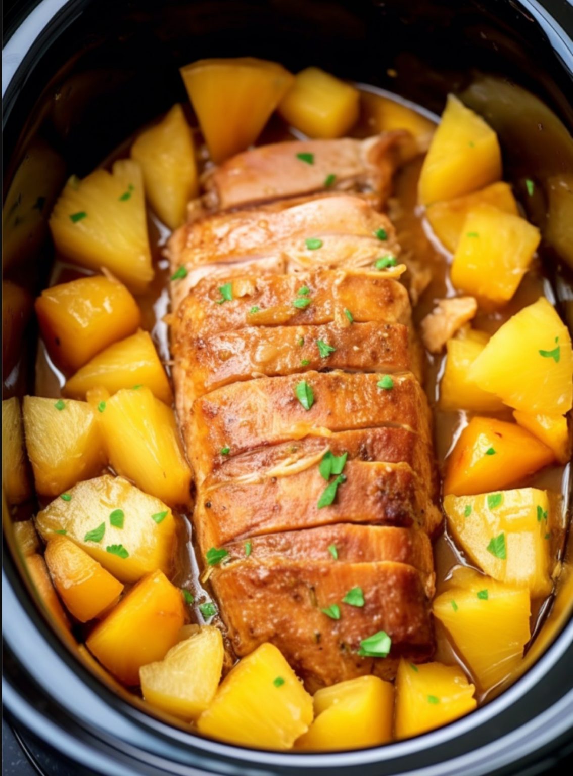 CrockPot Pineapple Pork Loin - Easy DIY Recipes