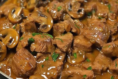 Beef Tips With Mushroom Gravy