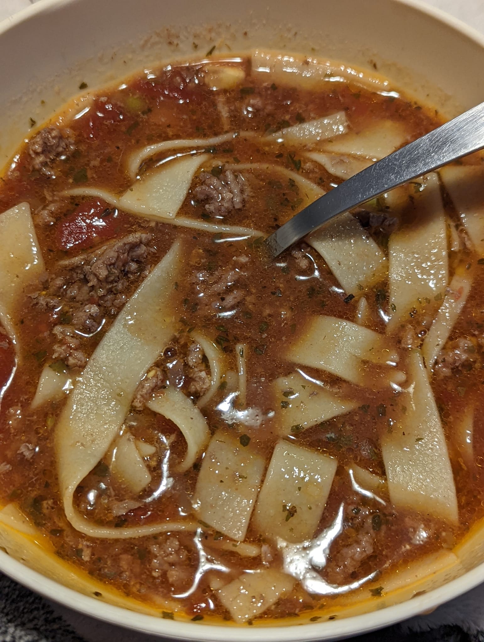 Hamburger Noodle Soup Net Cooking Talk