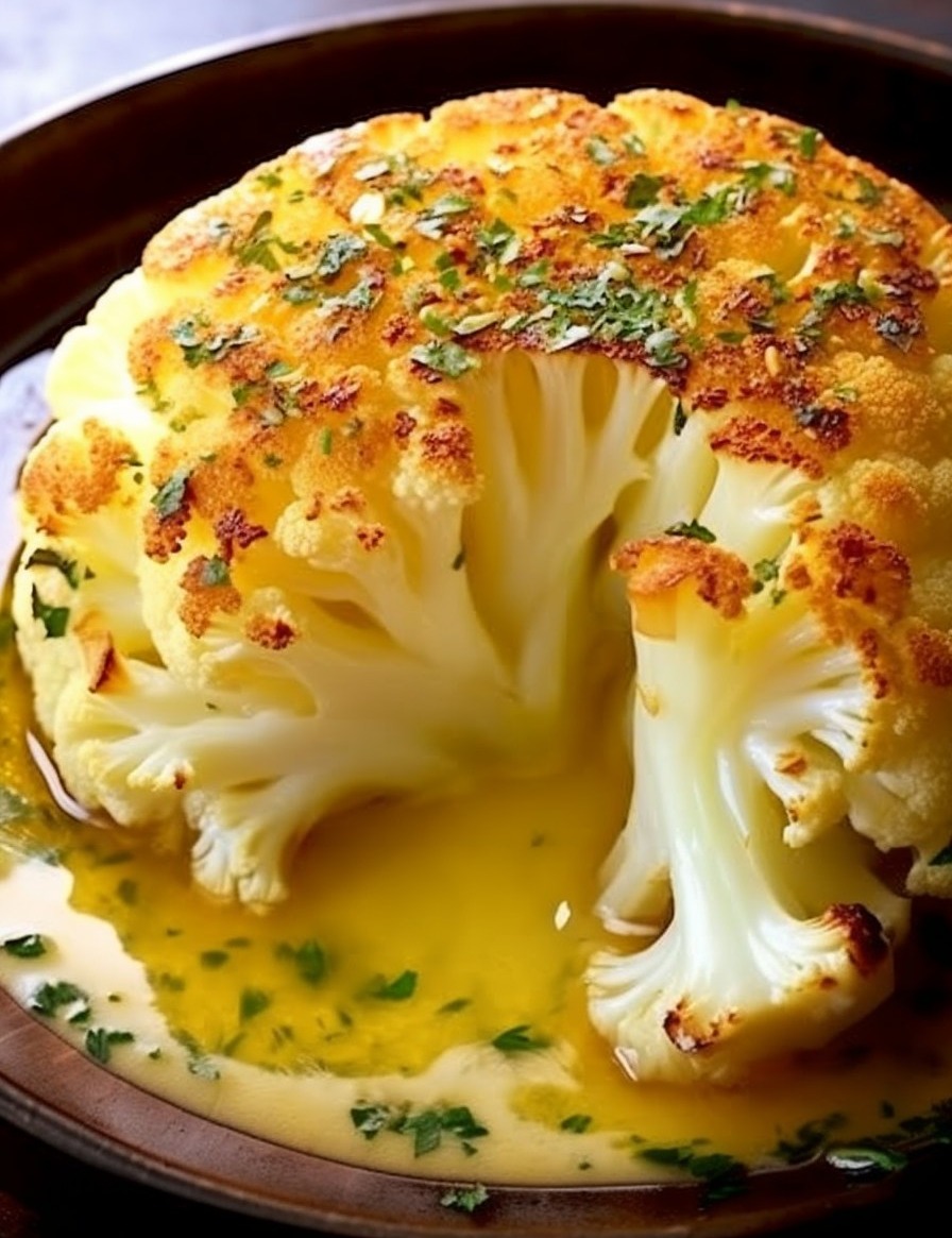 Whole Roasted Cauliflower Easy DIY Recipes