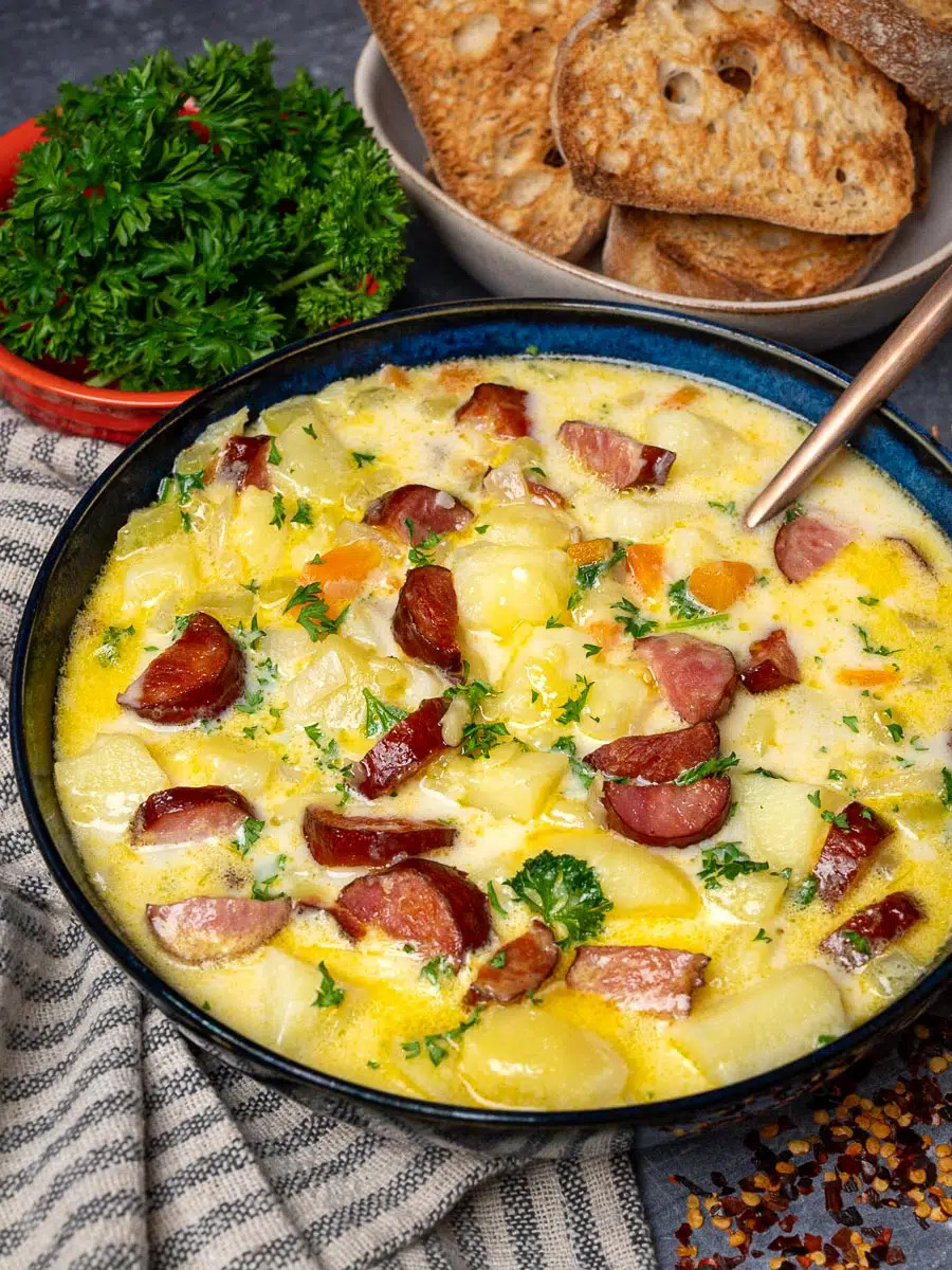 Kielbasa Potato Soup - Easy DIY Recipes