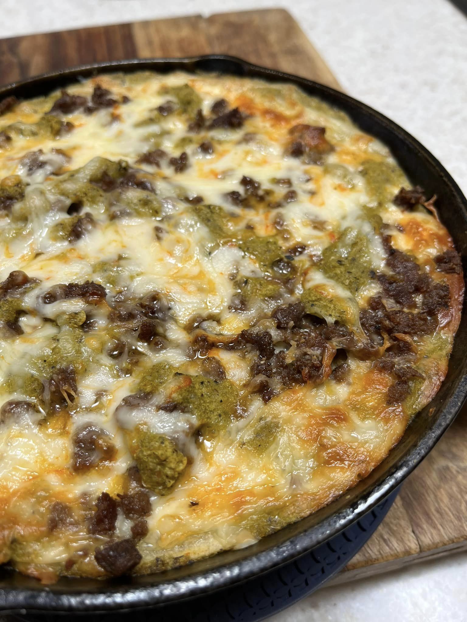 Green Chile Cast Iron Enchiladas - Easy DIY Recipes