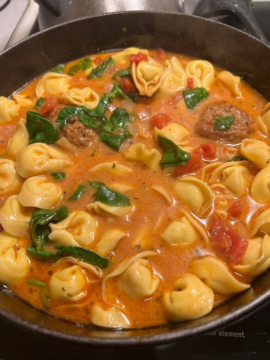 Cheese Tortellini And Meatball Soup Easy Diy Recipes