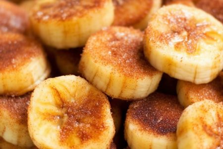 Cinnamon Glazed Pan-Seared Bananas