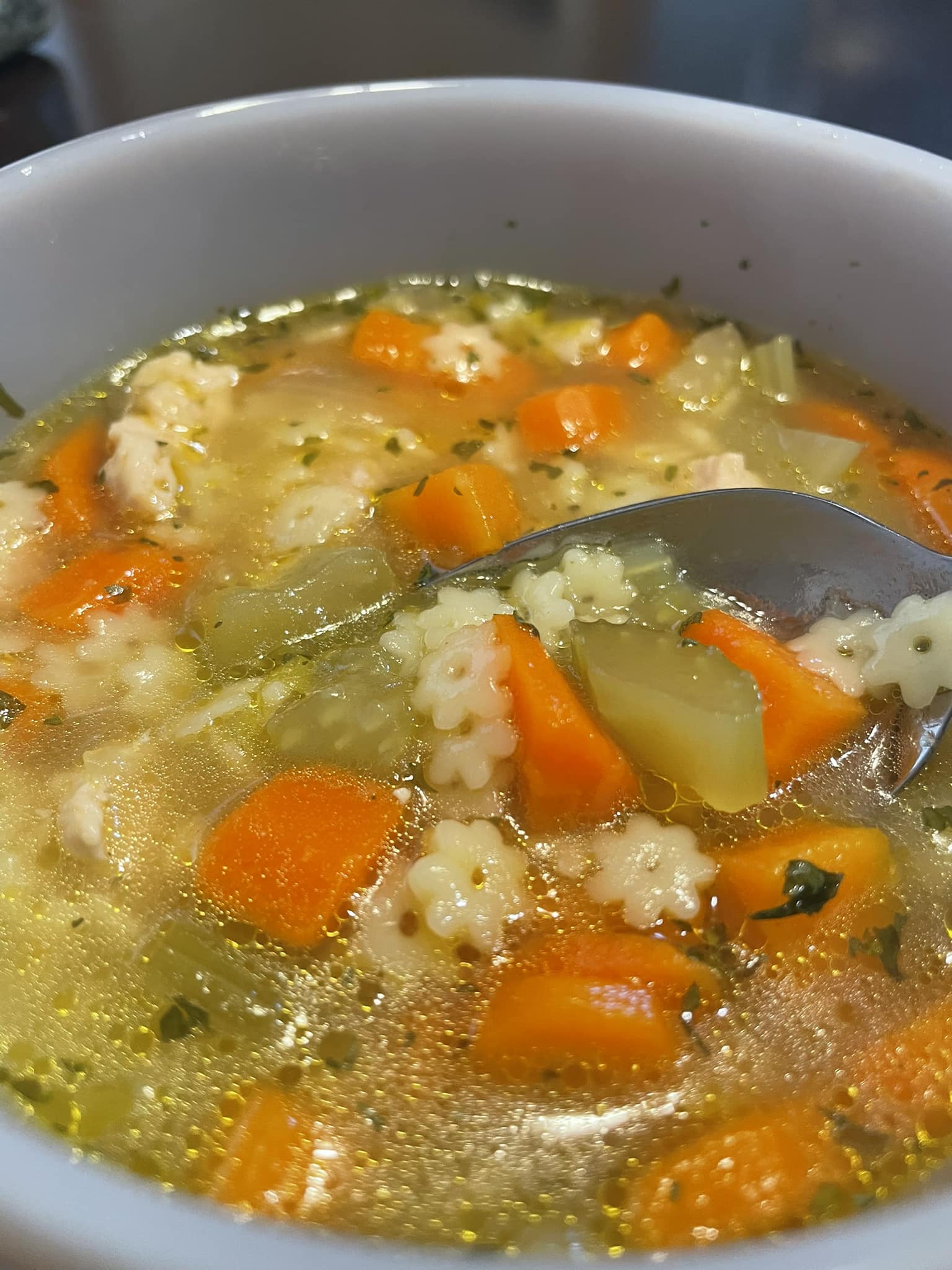 Chicken and Stars Soup (No Chicken Meat) - Easy DIY Recipes