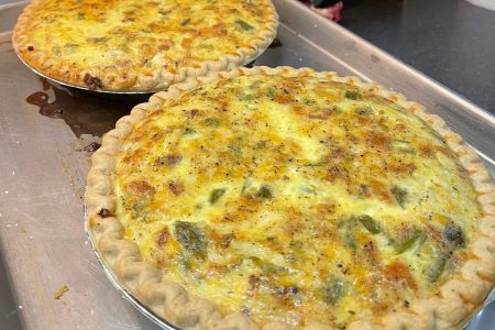 Green Chile And Cheese Quiche