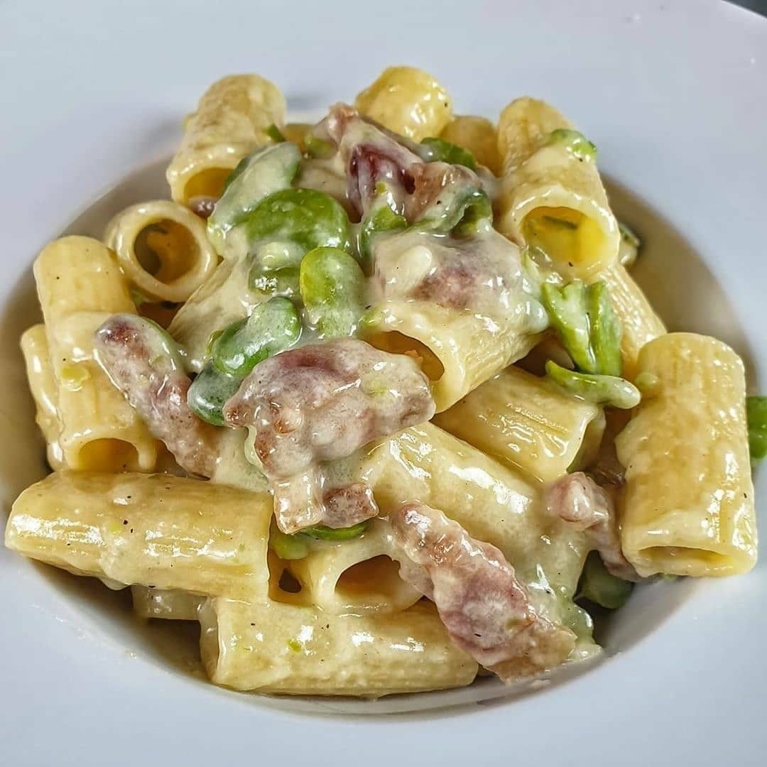 Rigatoni Con Fave, Guanciale e Pecorino Easy DIY Recipes