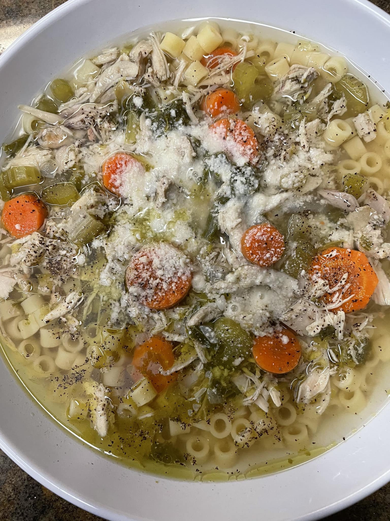 Homemade Chicken Soup With Ditalini - Easy Diy Recipes