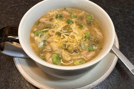 Green Chile Macaroni Soup