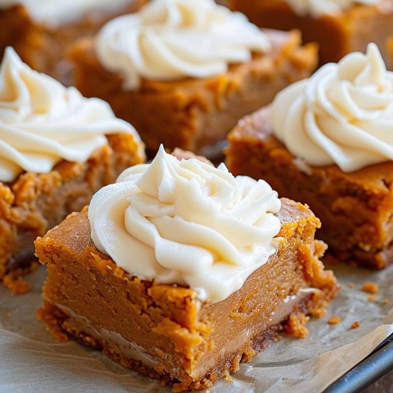 Pumpkin Bars With Luscious Cream Cheese Frosting - Easy Diy Recipes