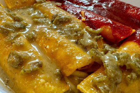 Christmas Enchiladas (Cheese and Onion)