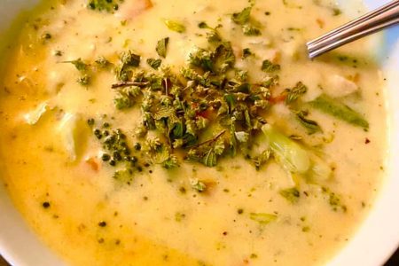 Green Chile Broccoli Cheese Soup