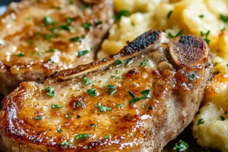 Creamy Ranch Slow Cooker Pork Chops