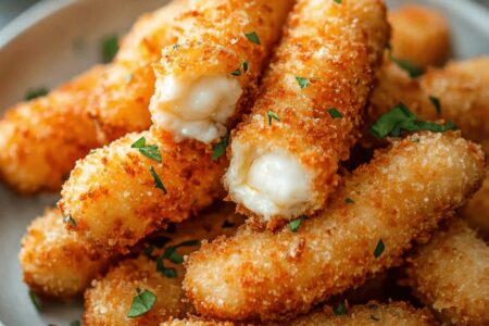 Air Fryer Mozzarella Sticks
