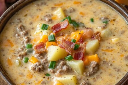 Best Cheeseburger Soup Recipe