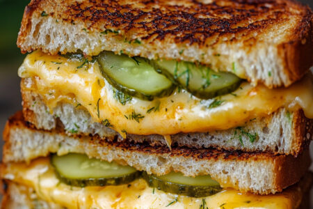 Dill Pickle Grilled Cheese