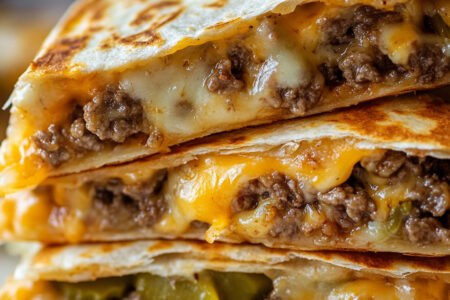 Cheeseburger Quesadillas