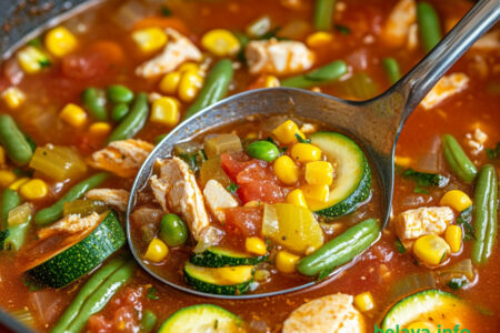 Summer Chicken Vegetable Soup