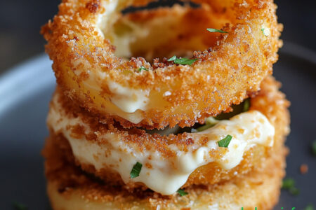 Jalapeno Popper Stuffed Onion Rings
